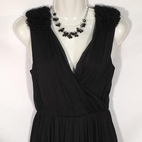 H&M Black Sleeveless V Neck Dress Womens Size S - Picture 3 of 8